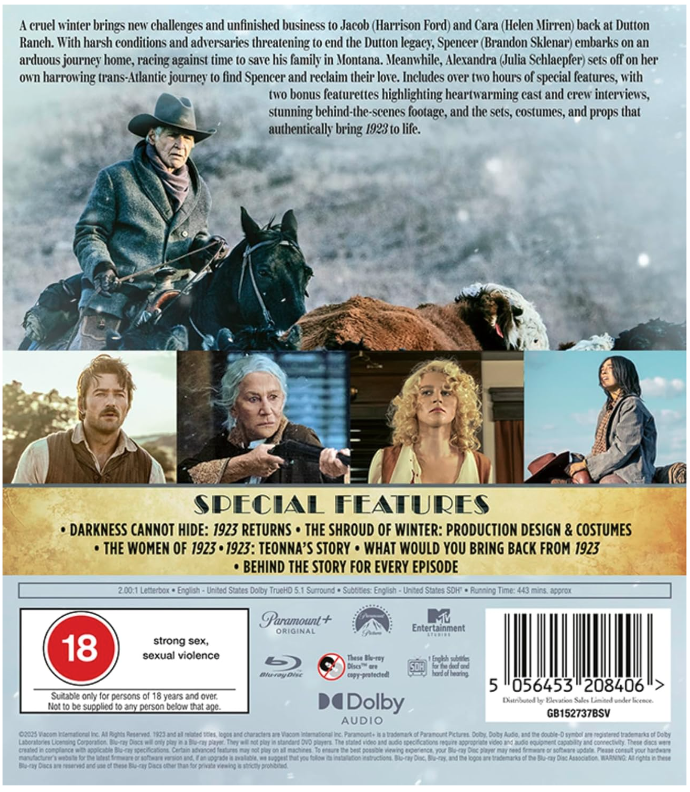 1923: A Yellowstone: Origin Story: Season Two - Blu-ray