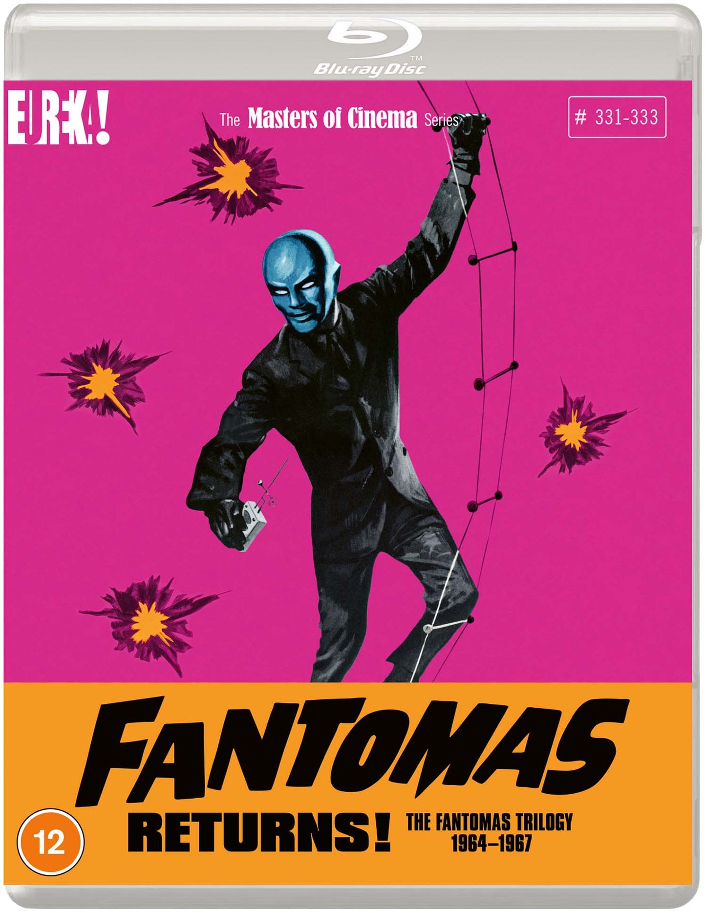 FANTOMAS RETURNS! THE FANTOMAS TRILOGY 1964–67 (Masters of Cinema) Standard Edition Blu-ray - Pre-order 24 August 2026