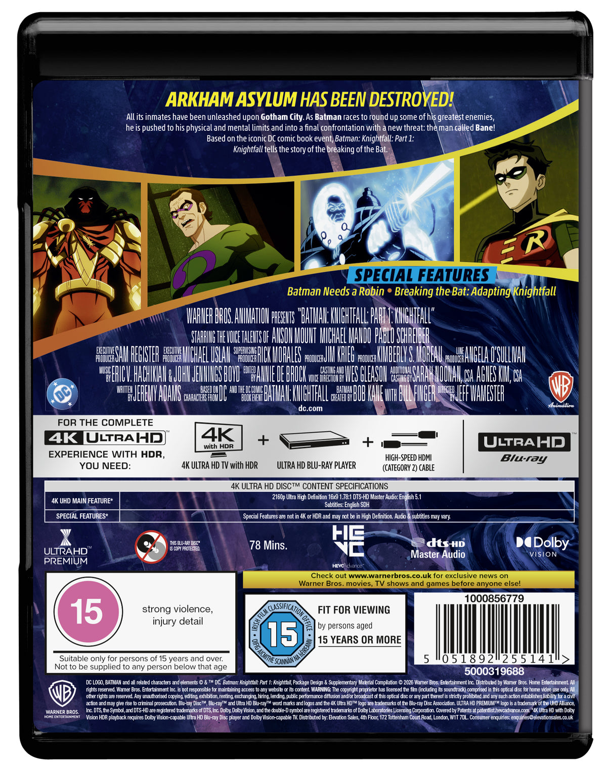 BATMAN: KNIGHTFALL PT 1 UHD