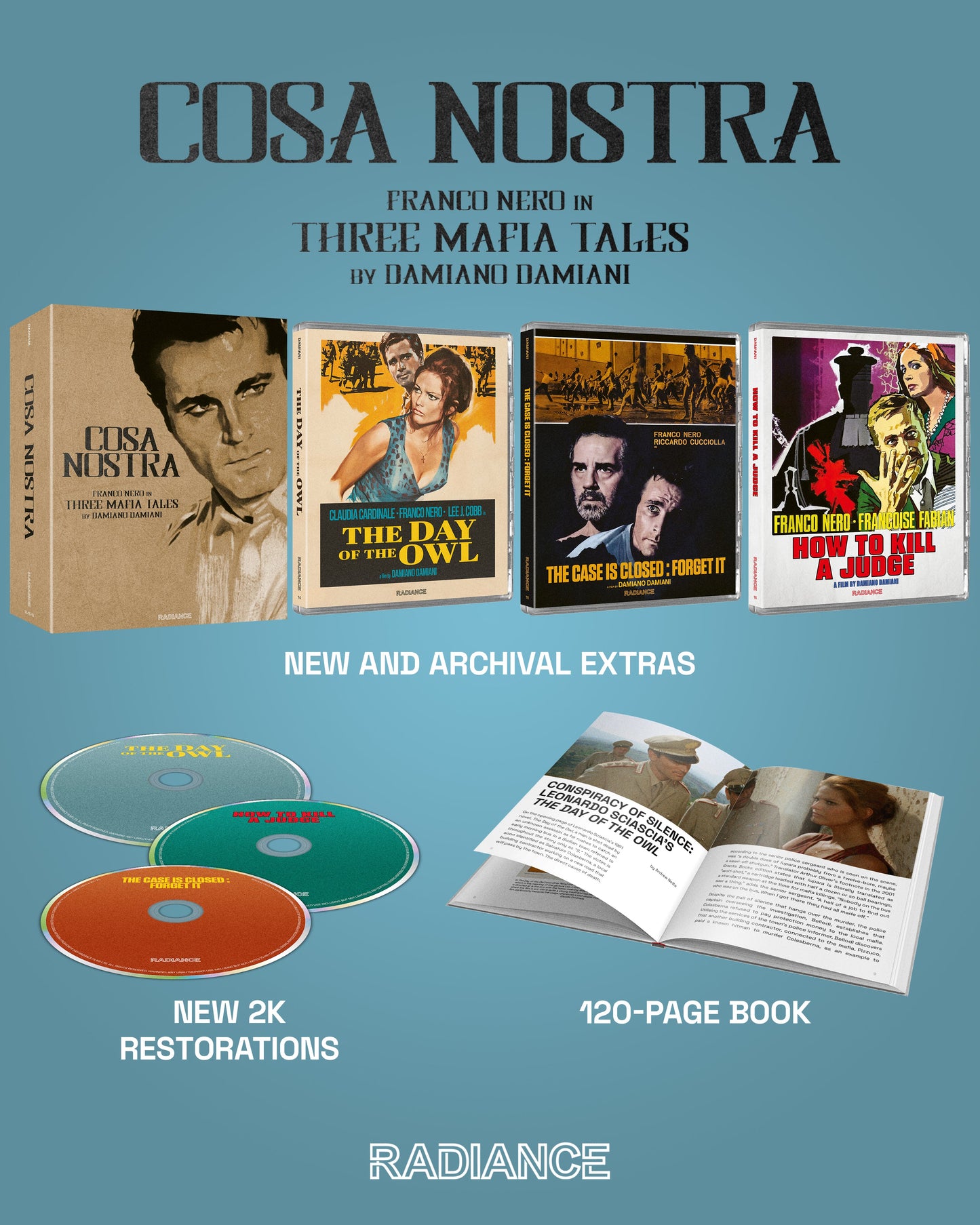 Cosa Nostra: Franco Nero in three Mafia Tales by Damiano Damiani (LE)