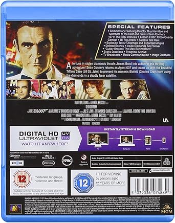 JAMES BOND (007): DIAMONDS ARE FOREVER - Blu-ray