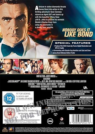 JAMES BOND (007): DIAMONDS ARE FOREVER - DVD