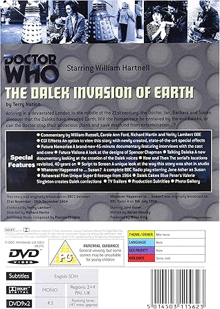 DOCTOR WHO: DALEK INVASION OF EARTH DVD