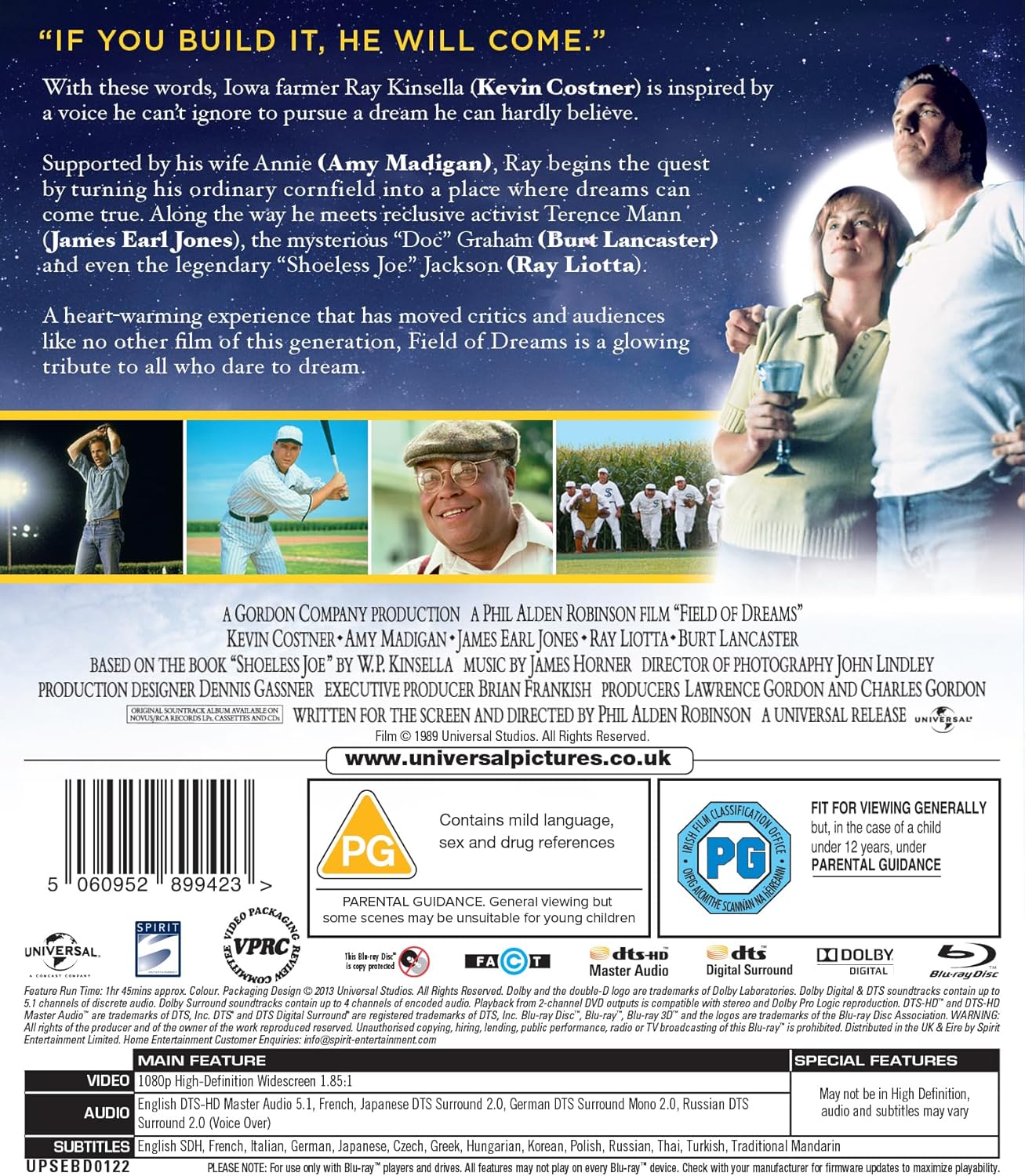 Field of Dreams Blu-Ray
