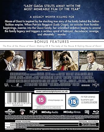HOUSE OF GUCCI - Blu-ray
