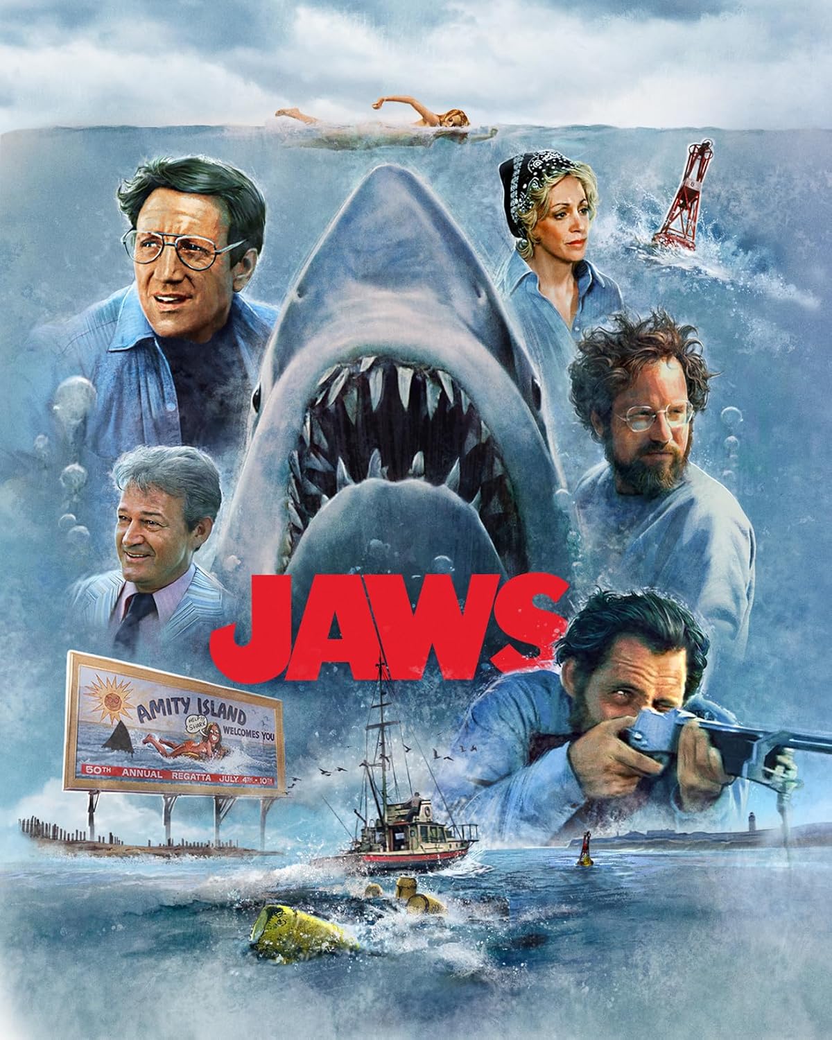 Jaws 50th Anniversary 4K UHD & Blu-Ray Steelbook