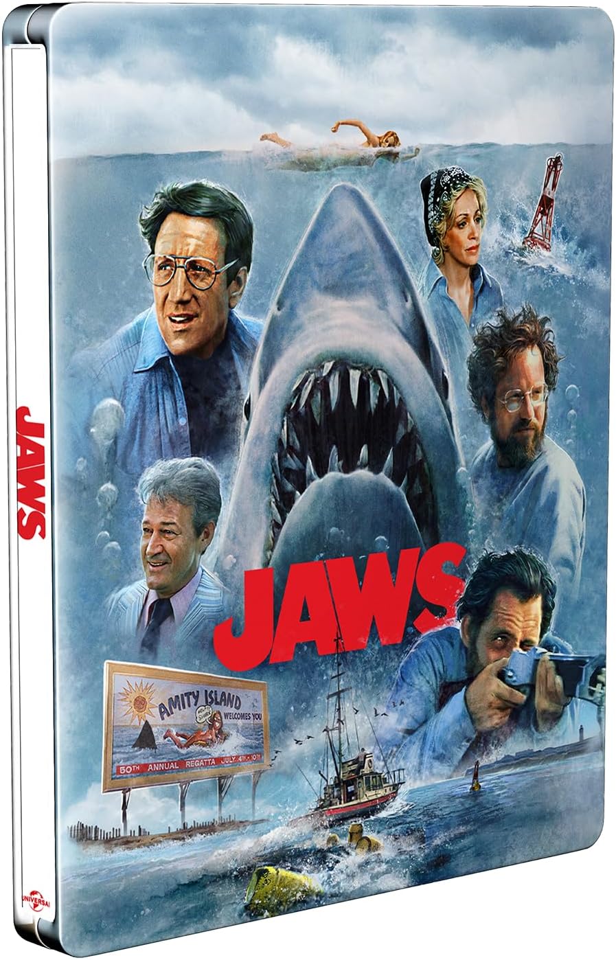 Jaws 50th Anniversary 4K UHD & Blu-Ray Steelbook