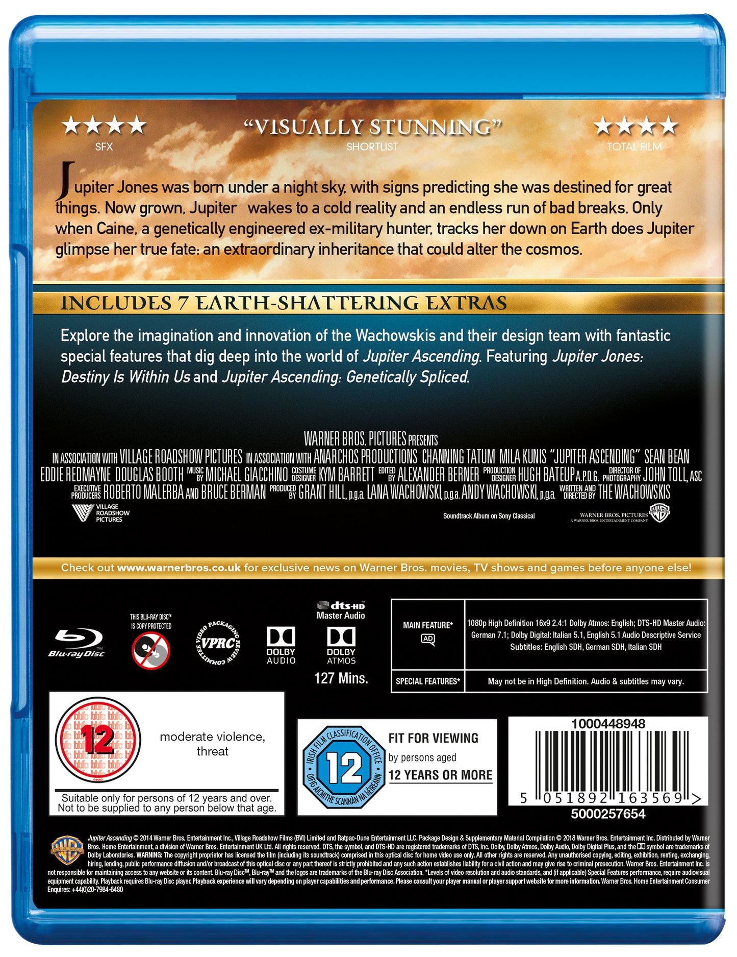 JUPITER ASCENDING - Blu-ray - Pre-order 29-Jun-2026