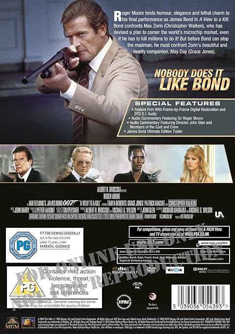 JAMES BOND (014): A VIEW TO A KILL - DVD