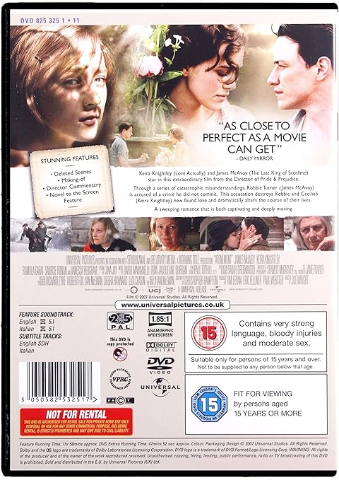 ATONEMENT DVD