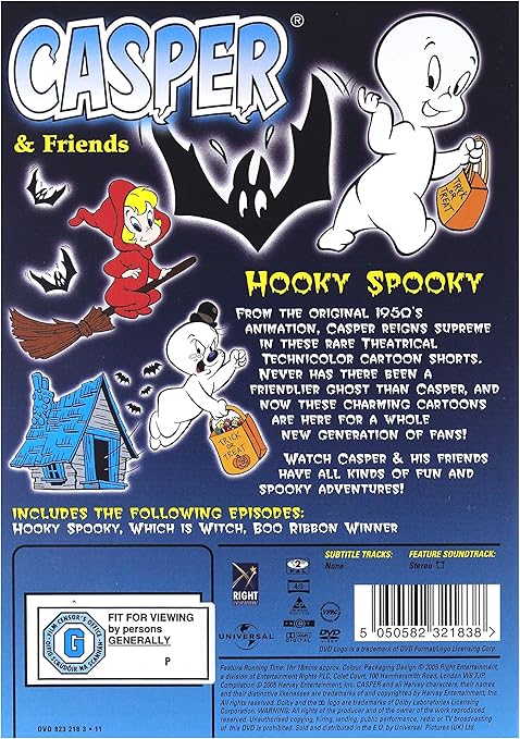 CASPER & FRIENDS HOOKY SPOOKY DVD