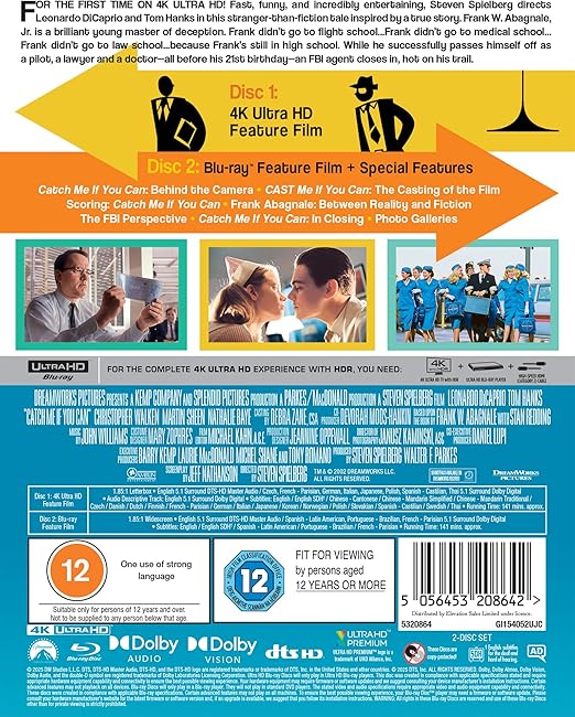 CATCH ME IF YOU CAN UHD+BD STEELBOOK- PRE-ORDER-1-DECEMBER-2025