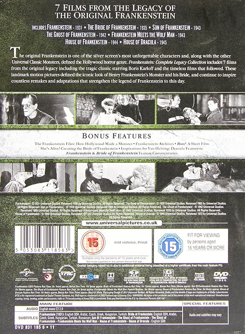 Frankenstein: Complete Legacy Collection DVD