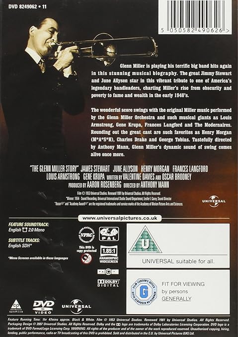 GLENN MILLER STORY THE DVD