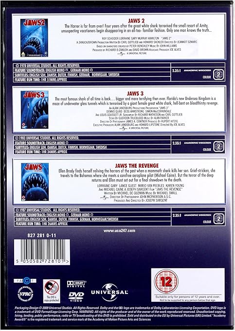 JAWS 2-4 DVD