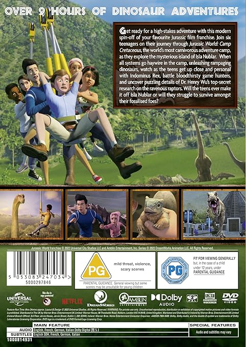 Jurassic World: Camp Cretaceous Seasons 1-3 DVD