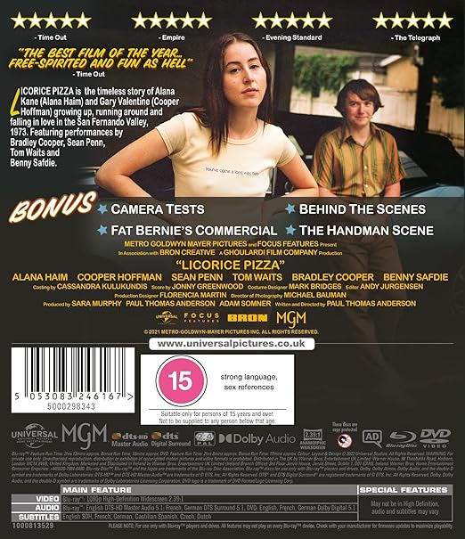LICORICE PIZZA - Blu-ray
