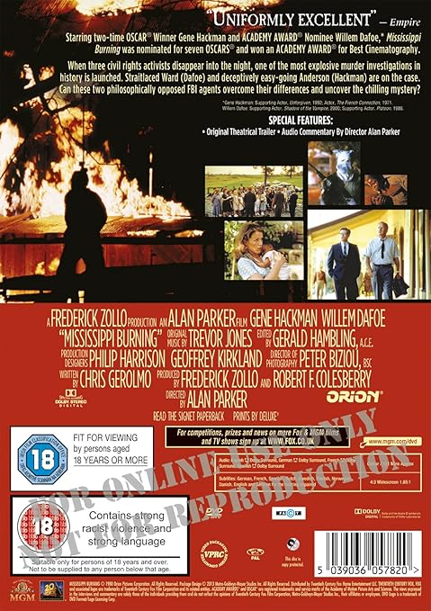 MISSISSIPPI BURNING - DVD