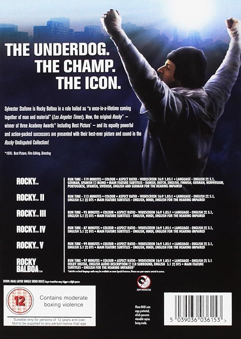 ROCKY: THE COMPLETE SAGA (I-VI) - DVD