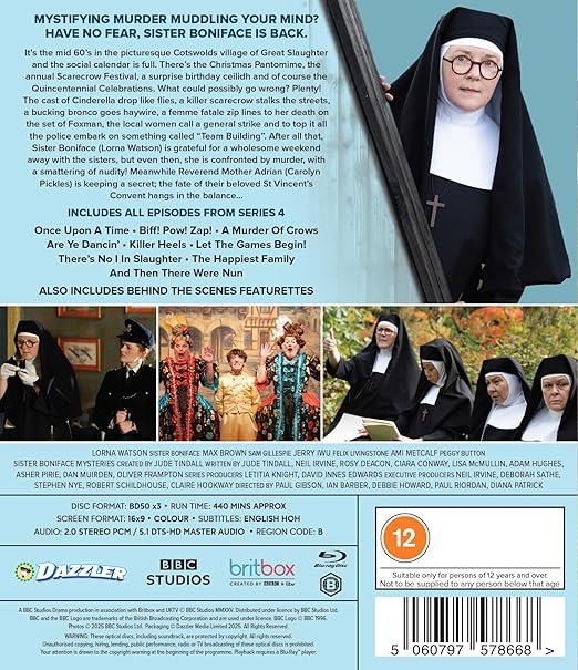 The Sister Boniface Mysteries: Series 4 Blu-Ray - PRE-ORDER-20-OCTOBER-2025