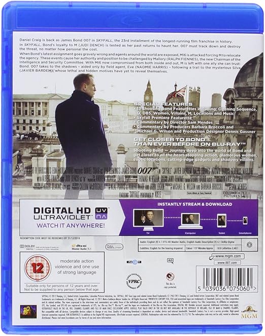 JAMES BOND (023): SKYFALL - Blu-ray