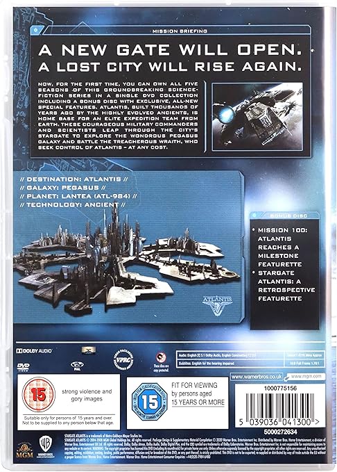 STARGATE ATLANTIS: COMPLETE SEASONS 1 - 5 - DVD