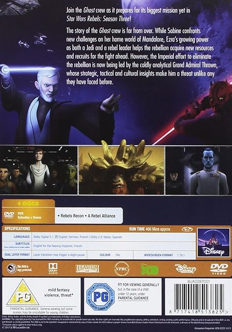 Star Wars Rebels Season 3 DVD