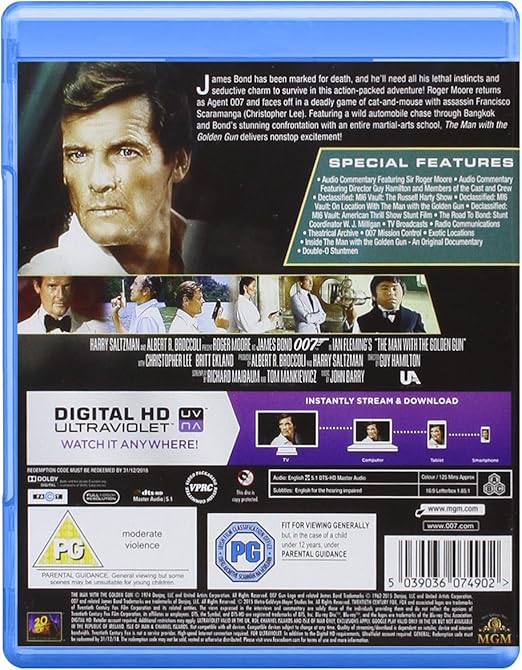 JAMES BOND (009): THE MAN WITH THE GOLDEN GUN - Blu-ray