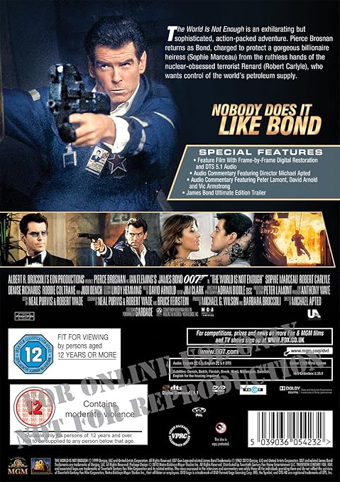 JAMES BOND (019): THE WORLD IS NOT ENOUGH - DVD