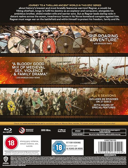 VIKINGS: COMPLETE SEASONS 1-6 - Blu-ray