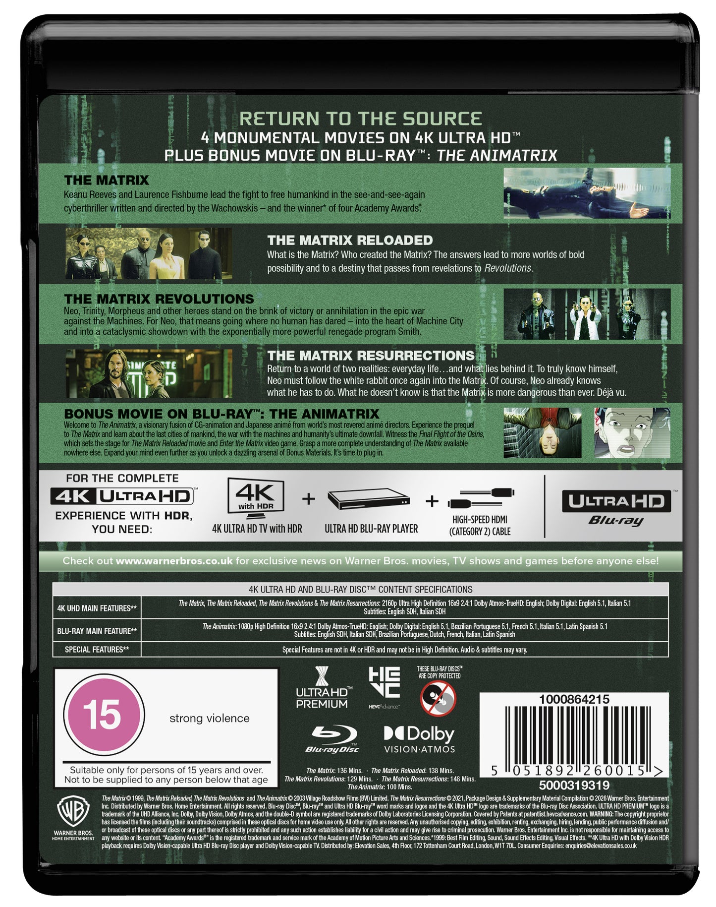 The Ultimate Matrix Collection UHD