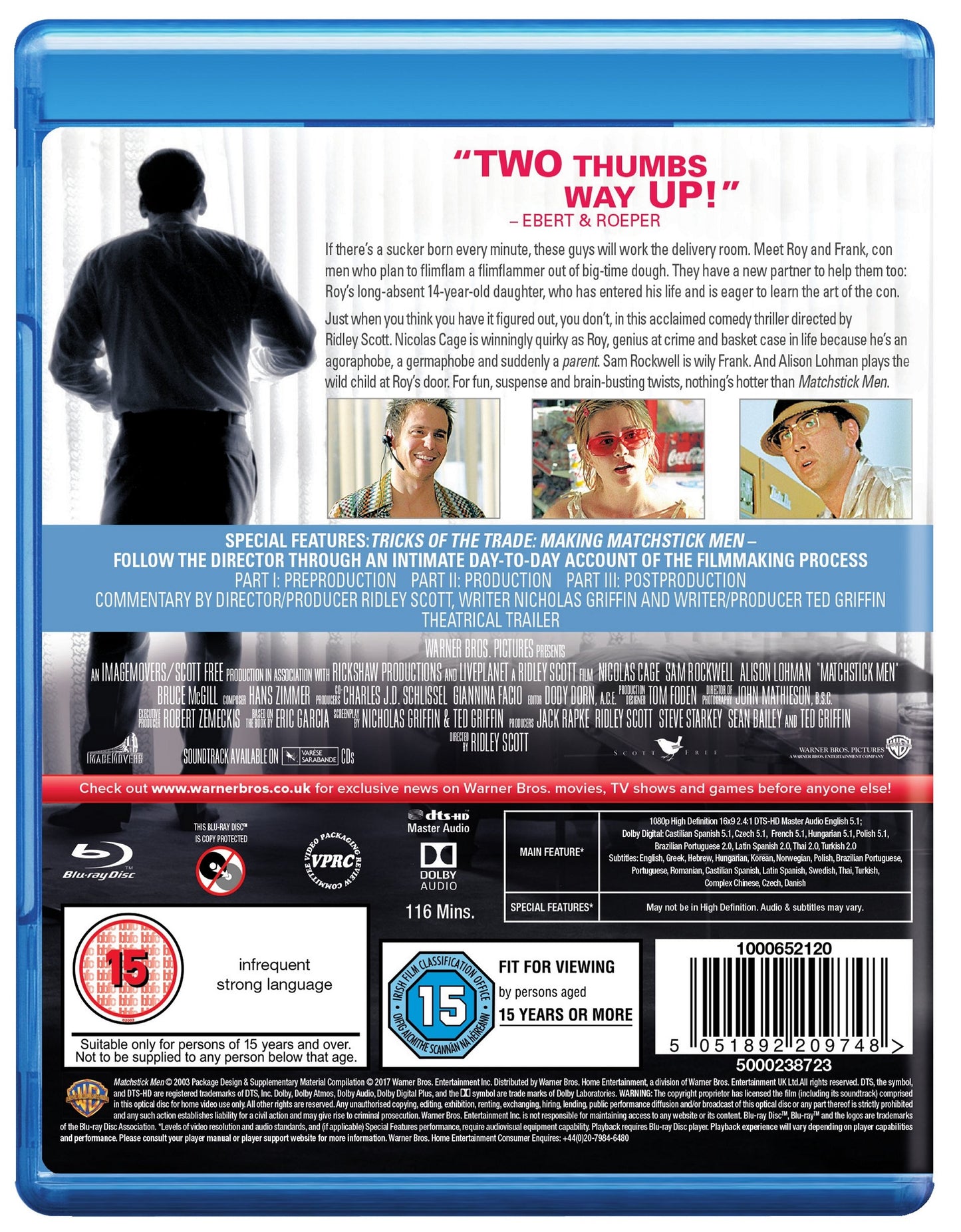 MATCHSTICK MEN - Blu-ray - Pre-order 29-Jun-2026