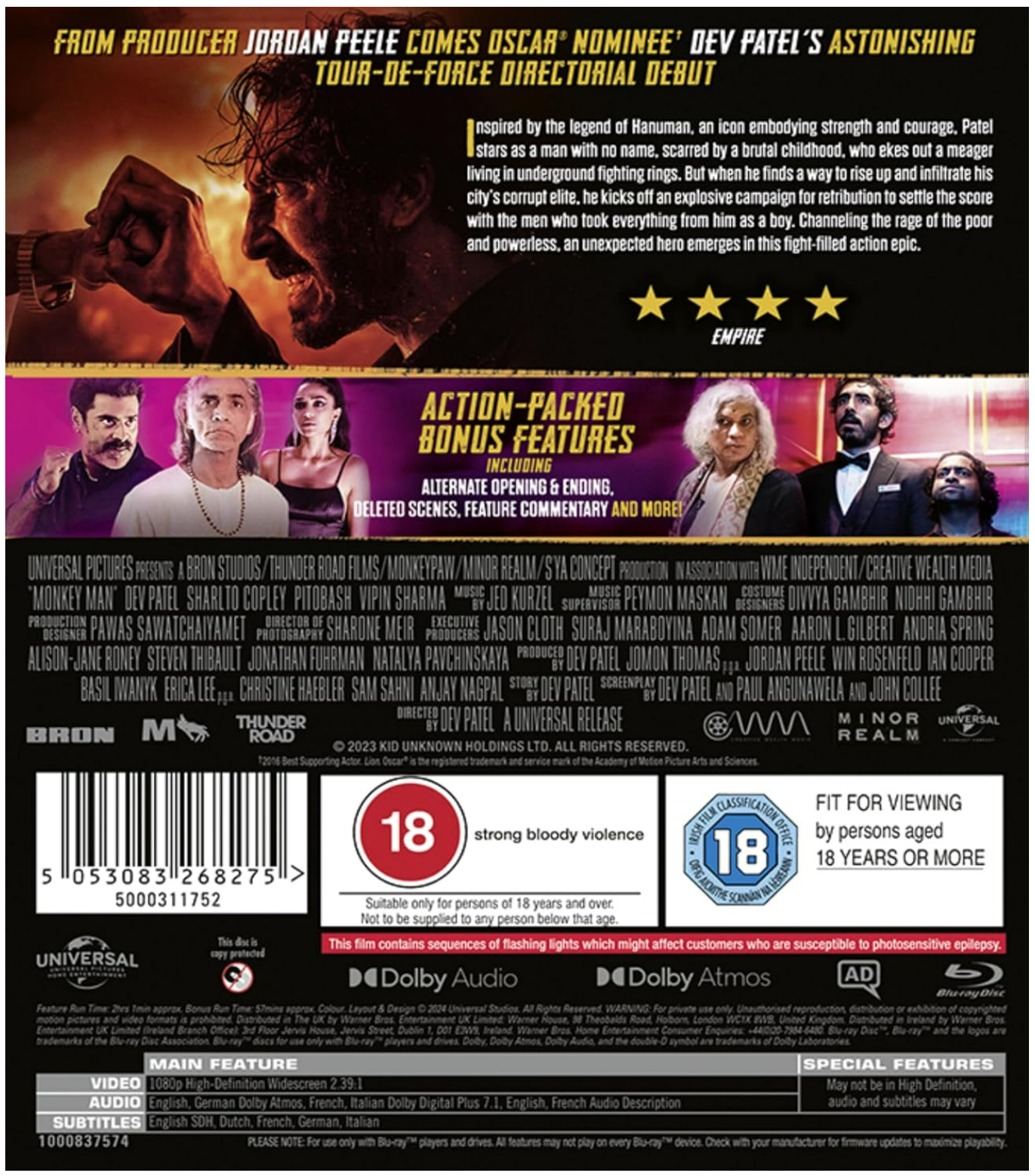 Monkey Man - Blu-ray