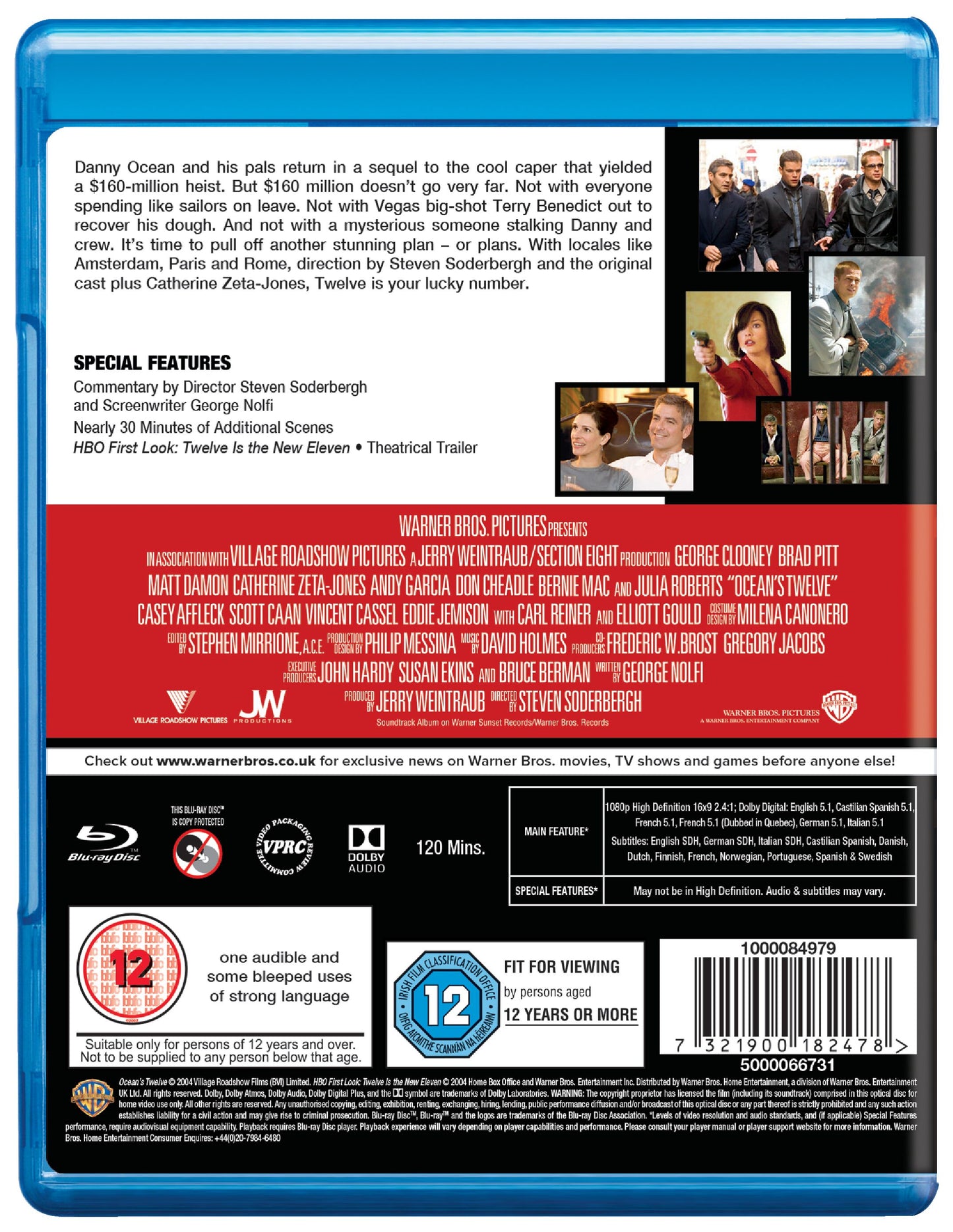 OCEANS 12 - Blu-ray - Pre-order 29-Jun-2026