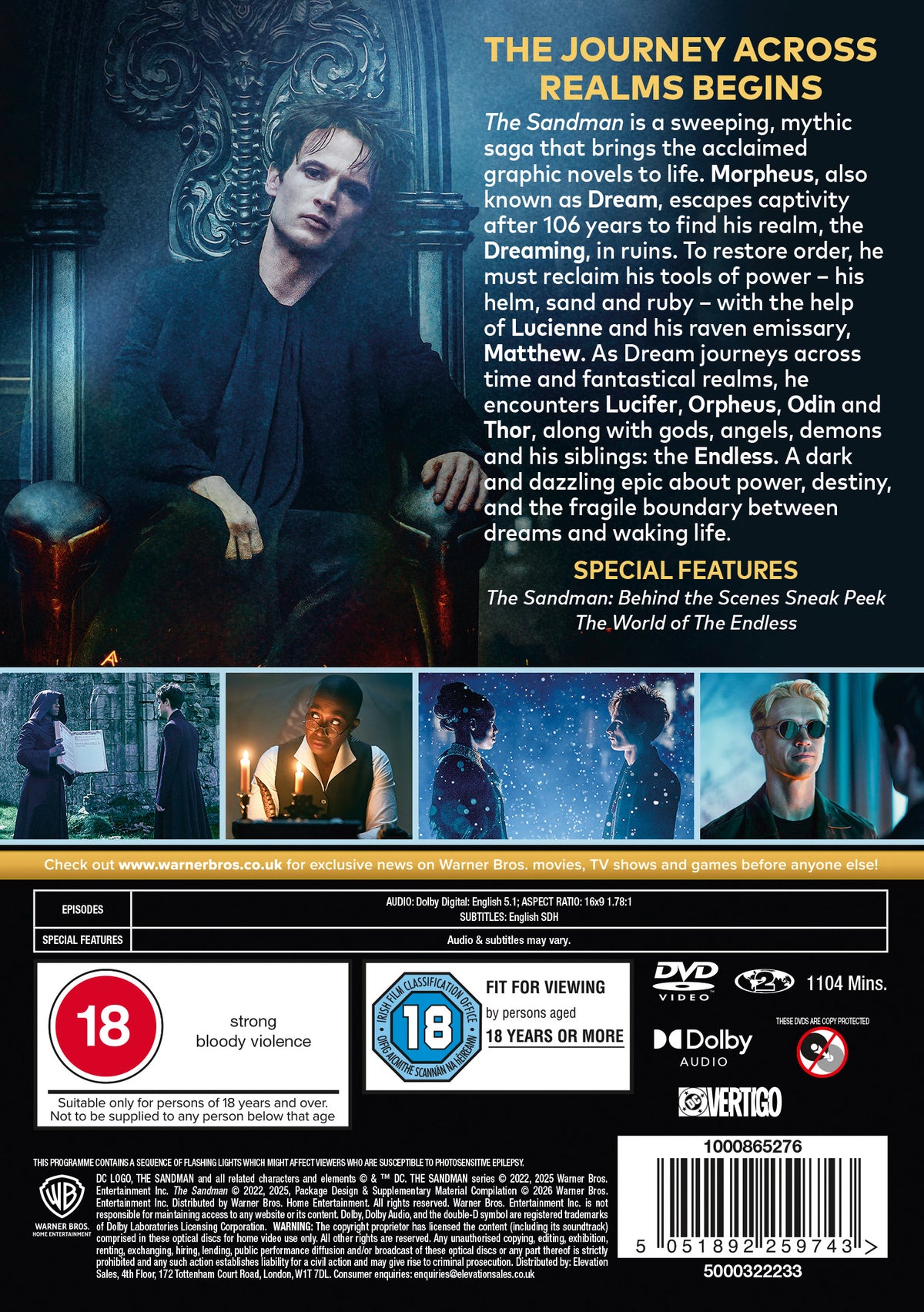 SANDMAN The Complete Series DVD - PRE-ORDER-19-OCTOBER-2026