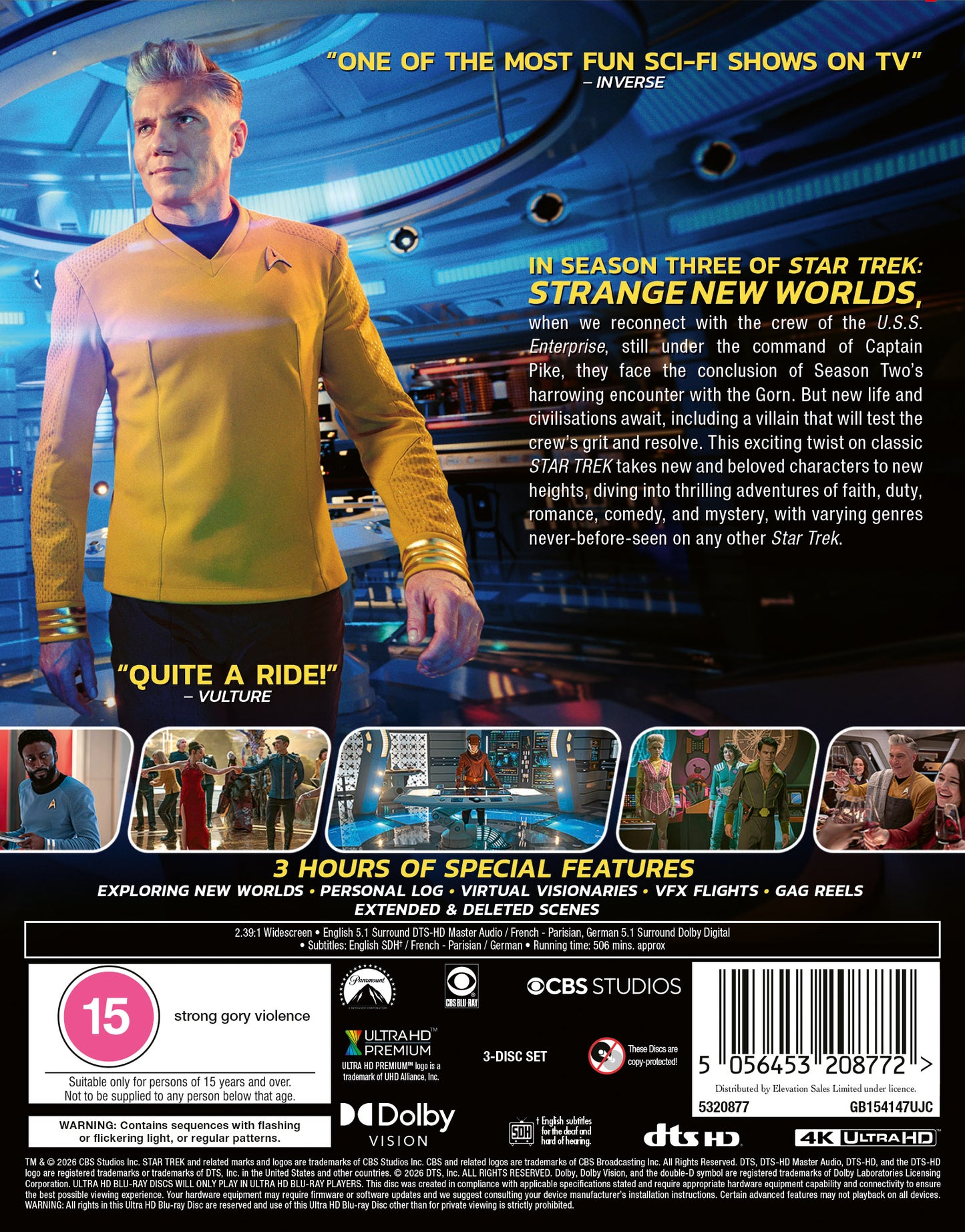 STAR TREK: STRANGE NEW WORLDS - SEASON THREE UHD