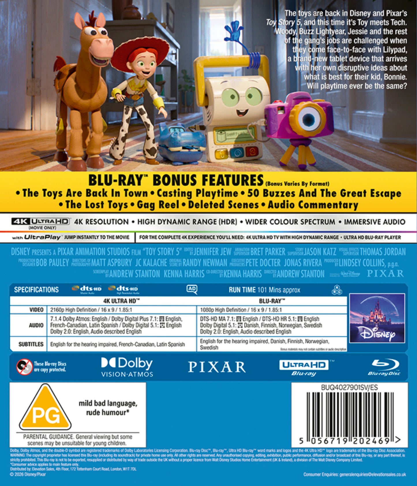 Disney Pixar's Toy Story 5 UHD/BLU-RAY - pre-order-5-OCTOBER-2026