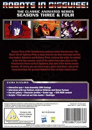 TRANSFORMERS SEASON 3 & 4 - RE-RELEASE DVD