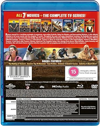 TREMORS ULTIMATE TV & FILM COLLECTION (1990-2020): 10 BLU