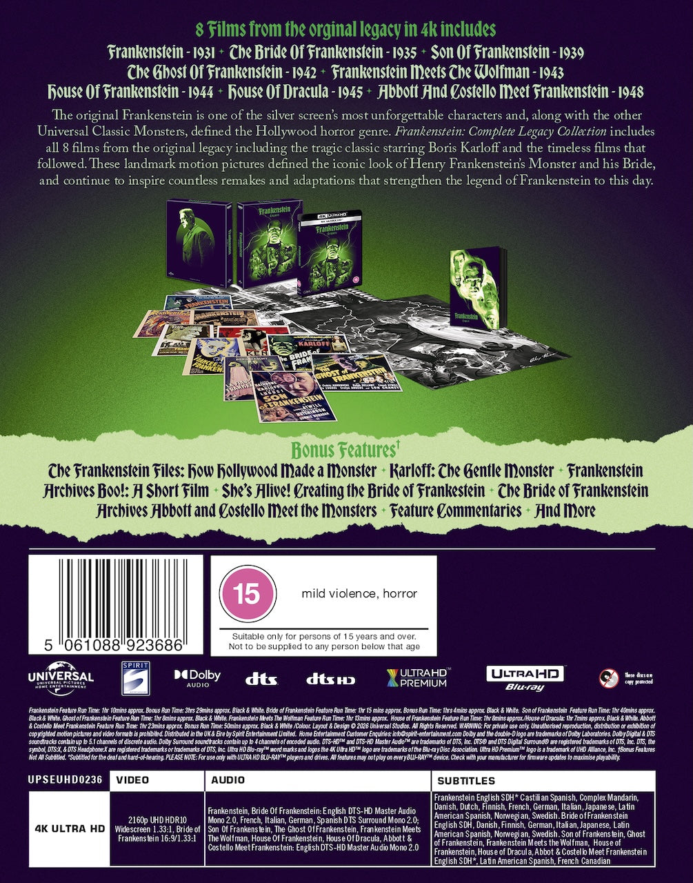Frankenstein Legacy Limited Ultimate Collector’s Edition 4k UHD - pre-order-23-NOVEMBER-2026
