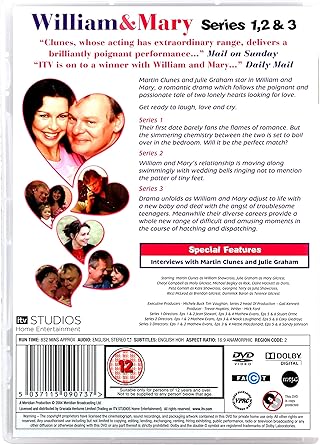 WILLIAM & MARY SERIES 1 - 3 DVD