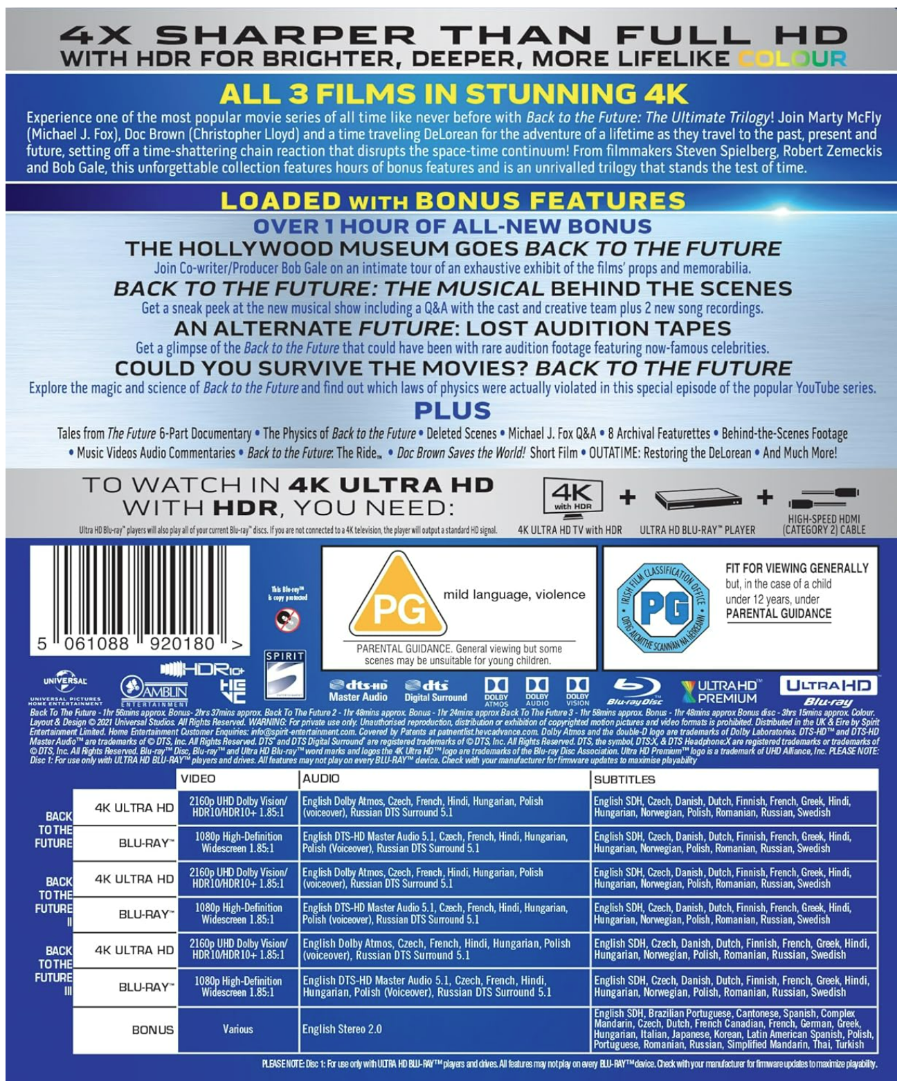 Back to the Future 1-3 - 4K UHD