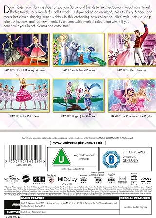 BARBIE DANCING PRINCESS 6-FILM COL DVD