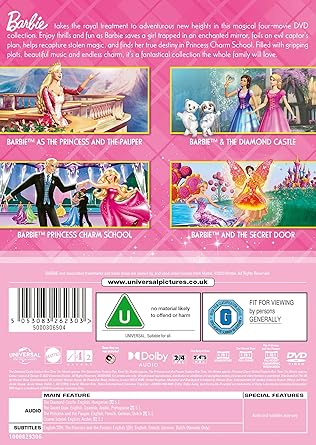 BARBIE PRINCESS 4-FILM COL DVD
