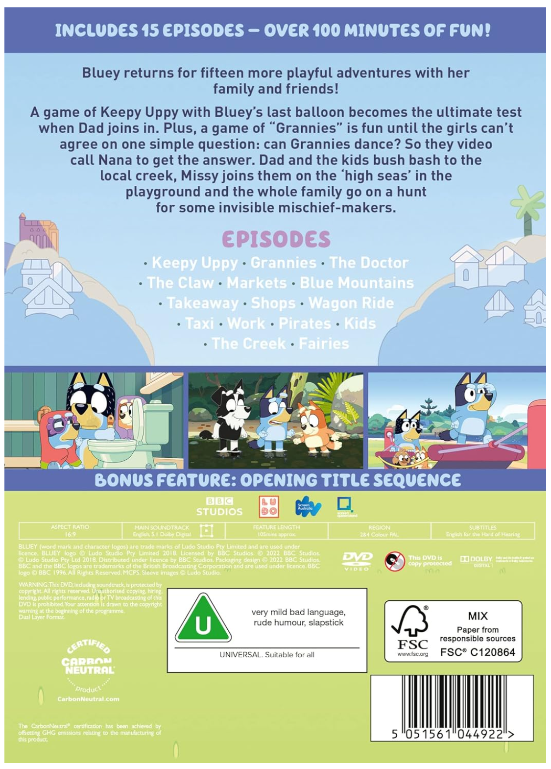 BLUEY - KEEPY UPPY & OTHER STORIES - DVD