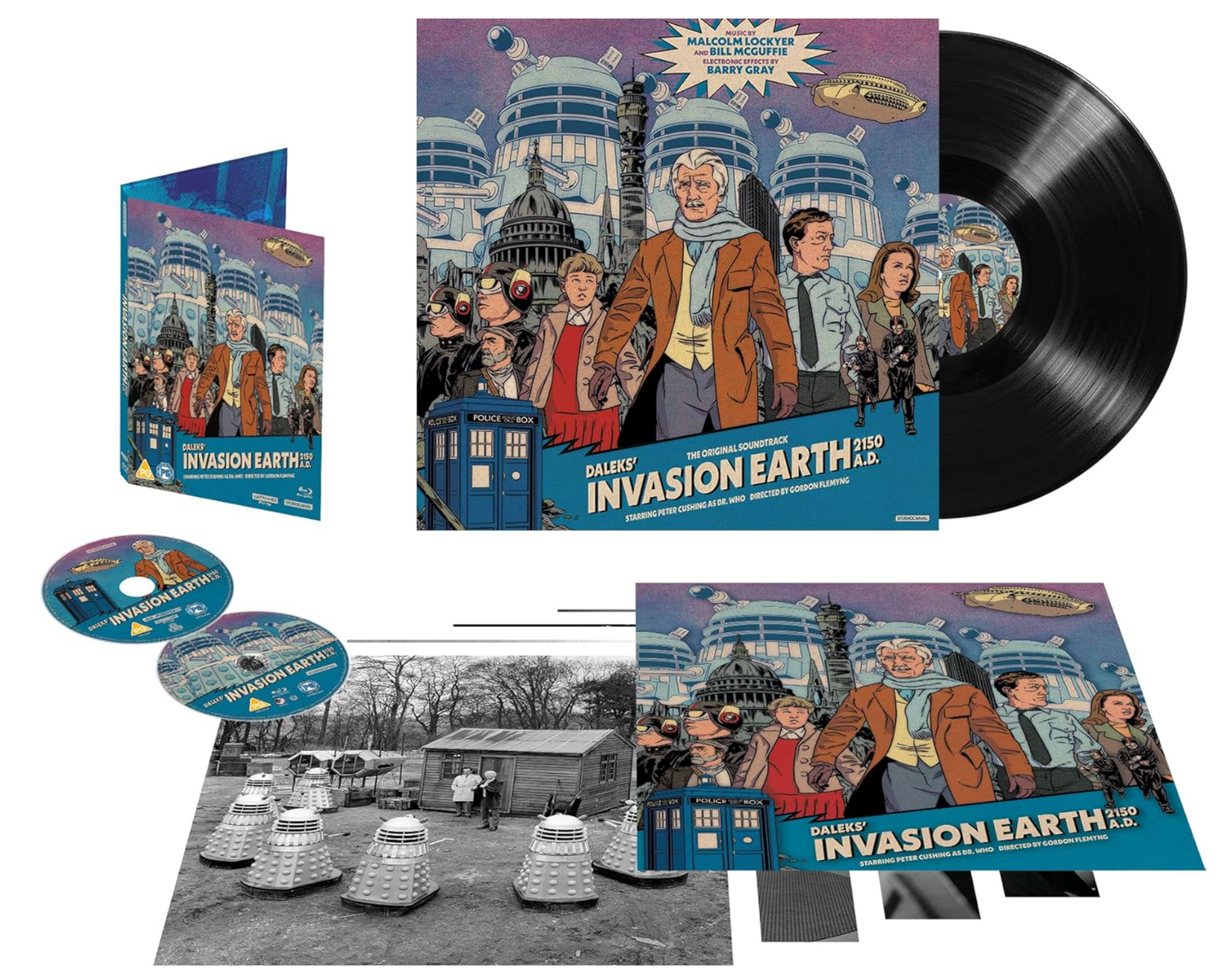 DALEKS' INVASION EARTH: 2150 A.D. VINYL COLLECTOR'S SET - 4K UHD