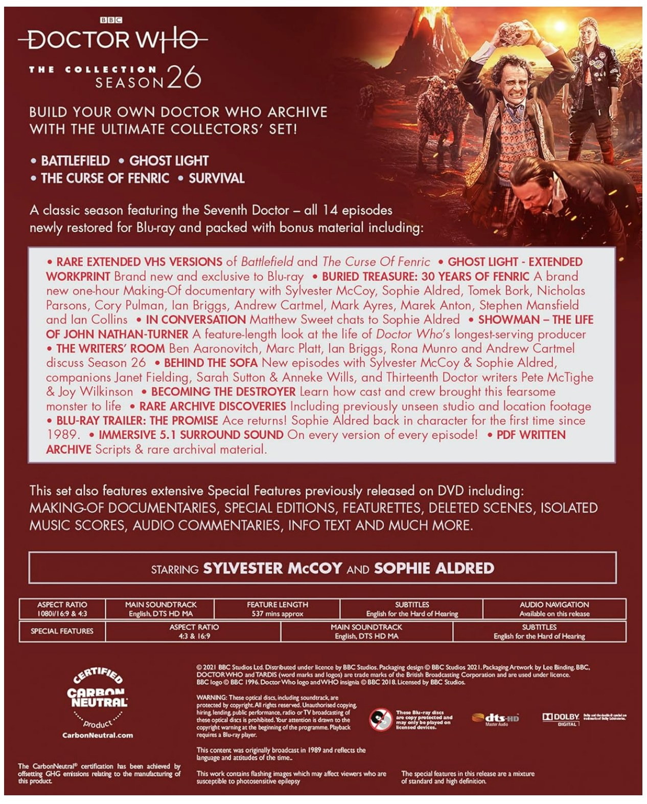 Doctor Who - The Collection - Season 26 - Blu-ray