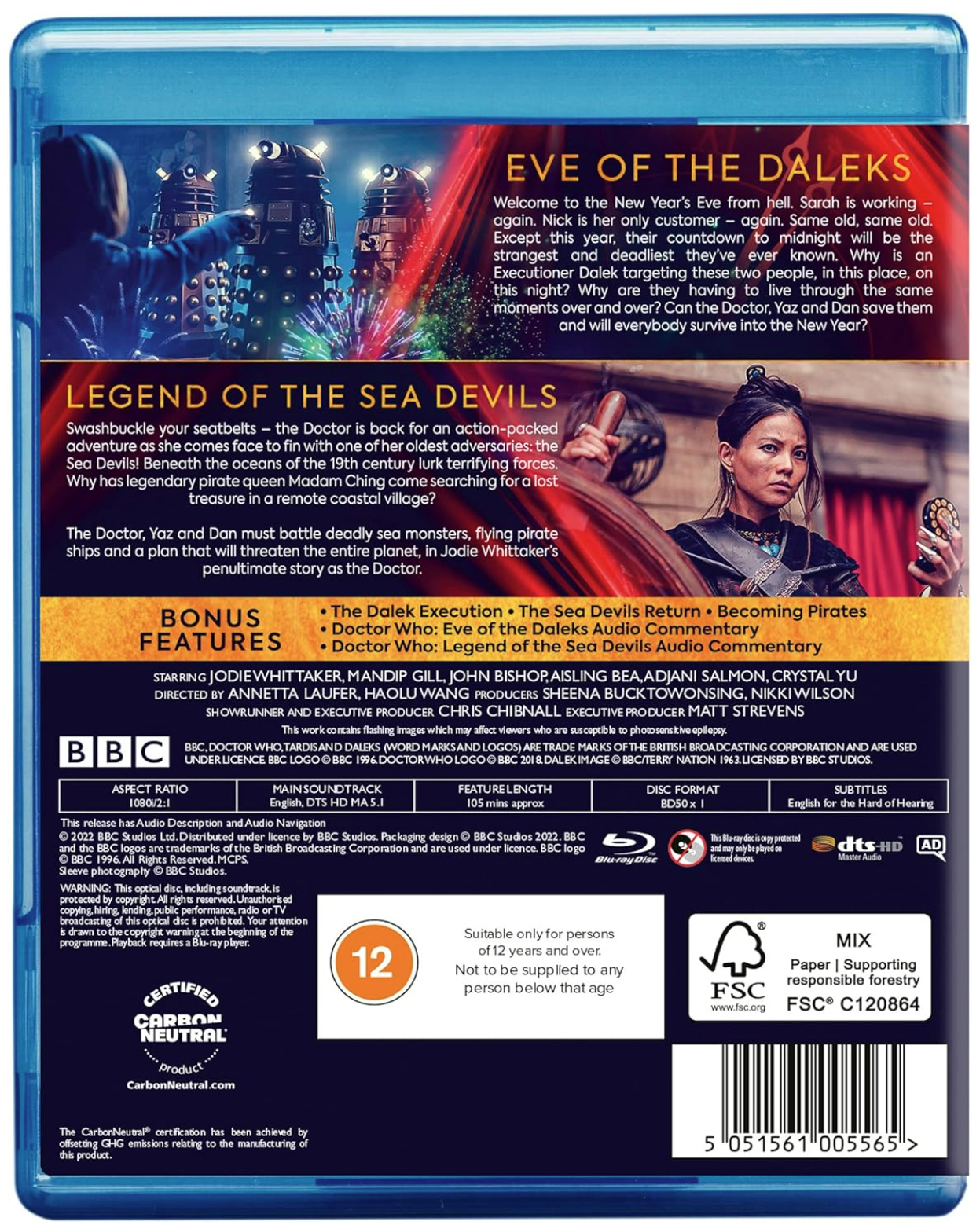 Doctor Who: Eve of the Daleks & Legend of the Sea Devils - Blu-ray