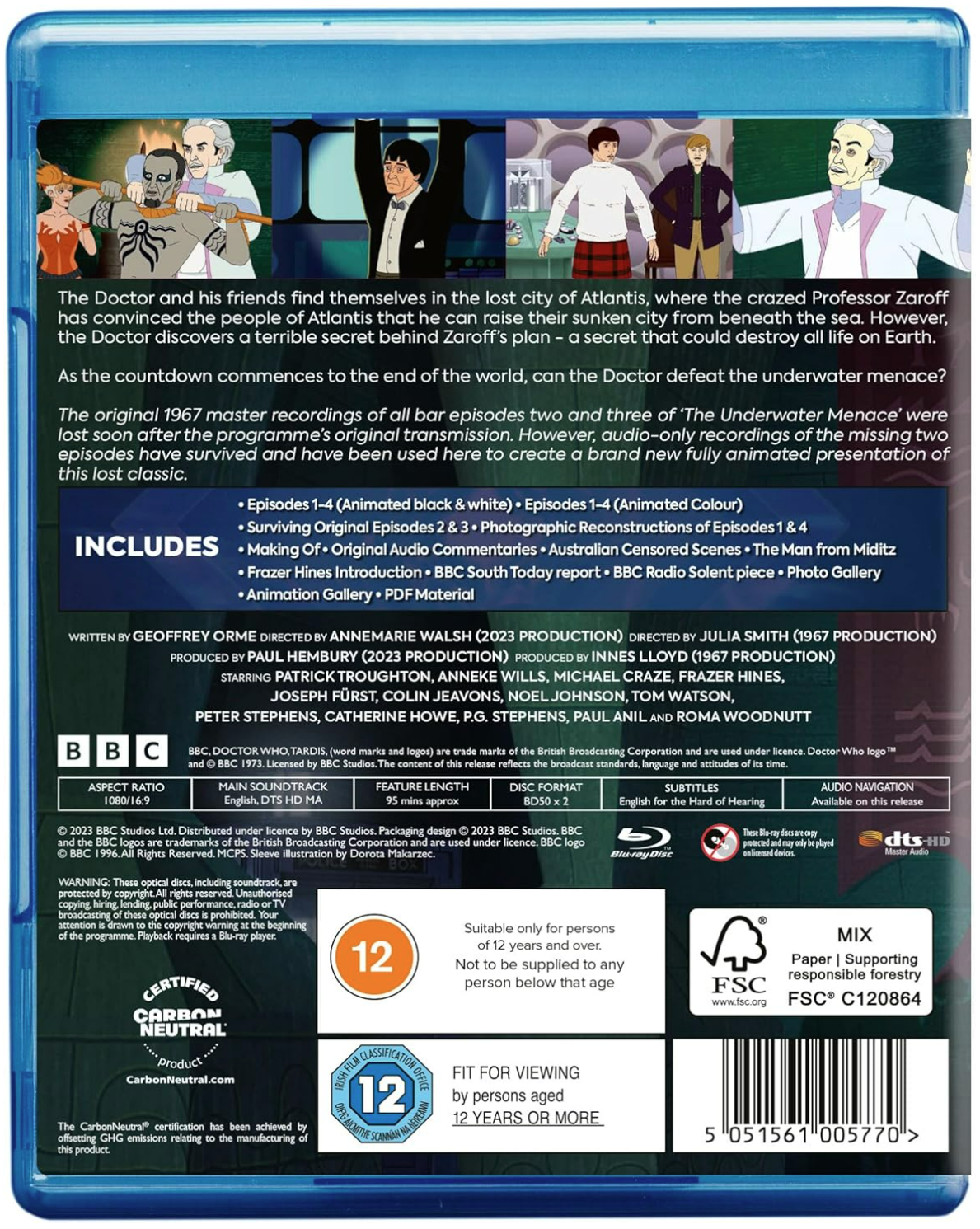 Doctor Who - The Underwater Menace - Blu-ray