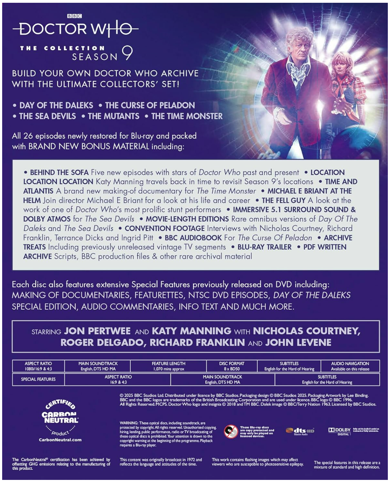 Doctor Who The Collection Season 9 - Blu-ray - DVD